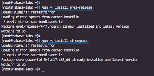 Install Strongswan on CentOS 7