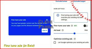 Fine tune ads (in Beta)