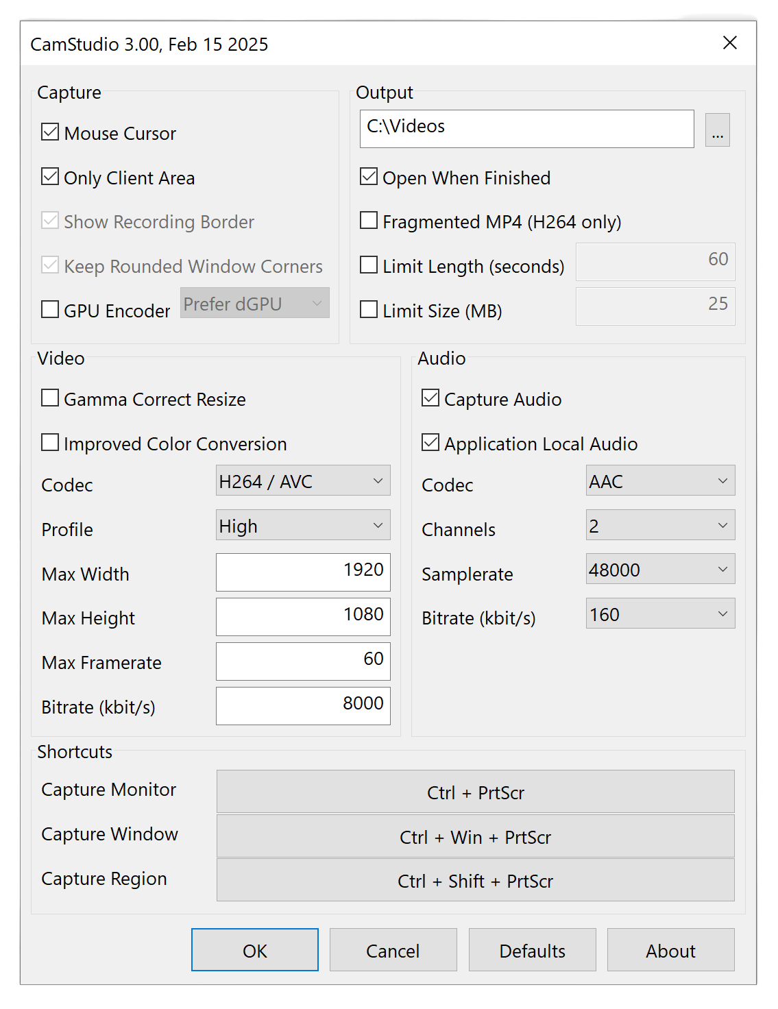 CamStudio 3 Interface
